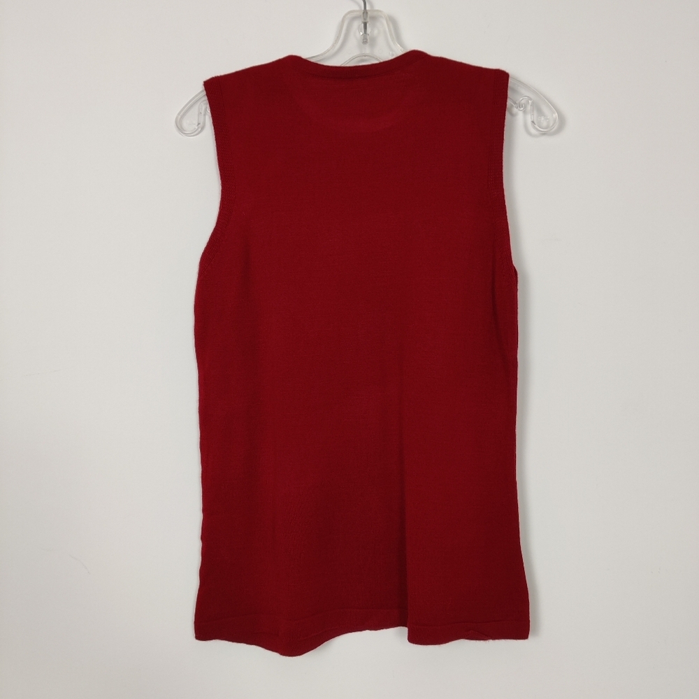 Women's Knit Tank Top & Palazzo Pants in Red Size 6 Bohemian Comfy Cozy Pull-on - Picture 3 of 12